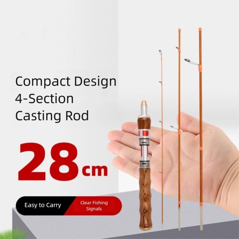 Fishing Rod Carbon Fiber - 4 Sections Spinning Fishing Rod UL