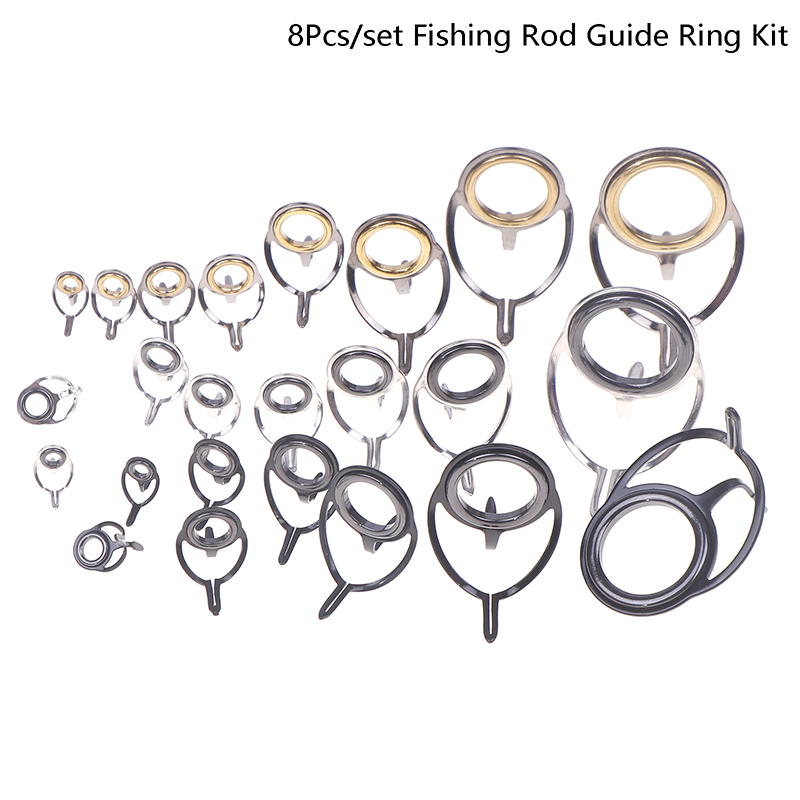 8Pcs Fishing Tackle Stainless  - Fishing Rod Tip Replacement recension och pris