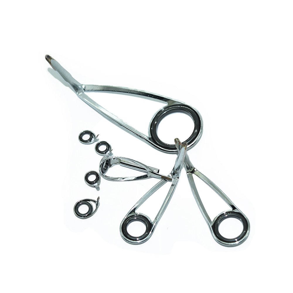 8pcs/Kit KLH Bracket Stainless - Fishing Rod Building Kit recension och pris